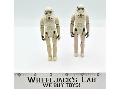 Lot of 2 Imperial Stormtrooper Star Wars 1977 Vintage Kenner Action Figure