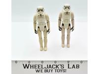 Lot of 2 Imperial Stormtrooper Star Wars 1977 Vintage Kenner Action Figure