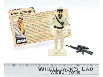Frostbite Snow Cat Driver V1 Complete GI Joe 1985 Hasbro Action Figure Vintage
