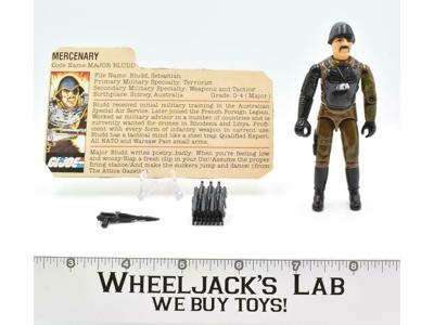 Major Bludd V1 100% Complete 1983 GI Joe ARAH Hasbro Vintage Action Figure