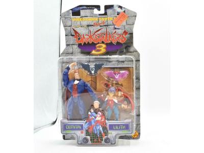 Demitri &amp; Lilith MOSC NEW Darkstalkers 3 Toy Biz 1999 Action Figure Set