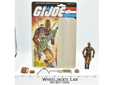 Roadblock V1 100% Complete W CARD 1984 GI Joe Hasbro Vintage Action Figure