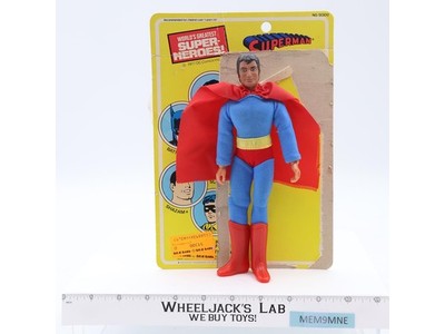 Superman World's Greatest Heroes 8" W/Cardback Mego 1977 Vintage Action Figure