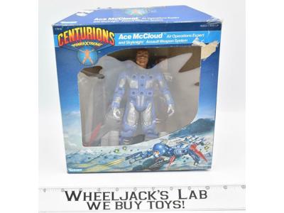 Ace McCloud W Box NR MINT 100% Complete Centurions 1987 Kenner Action Figure