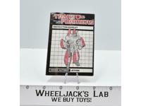 Jetfire Instructions Manual Booklet 1985 Hasbro G1 Transformers Vintage Figure