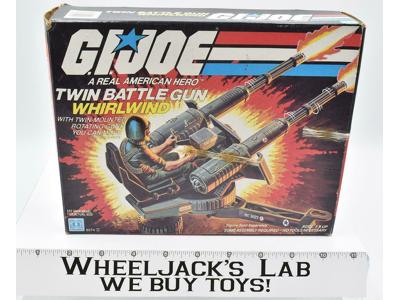 Twin Battle Gun Whirlwind w/ Box Complete GI Joe 1983 Action Hasbro Vintage