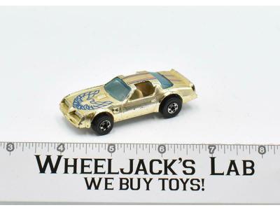 Hot Bird Firebird Gold Chrome 1977 Mattel Vintage Hot Wheels Blackwall