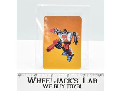 Red Alert Card 13 Variant Color 1985 G1 Transformers Action Trading Cards