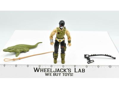 Croc Master W Alligator V1 1987 GI Joe ARAH Hasbro Vintage Action Figure
