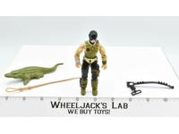 Croc Master W Alligator V1 1987 GI Joe ARAH Hasbro Vintage Action Figure