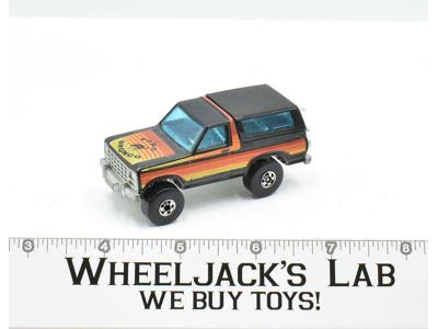 Ford Bronco Black 1980 Vintage Mattel Hot Wheels Blackwall