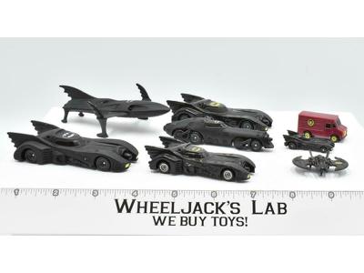 Batman Diecast x8 Micro Batmobile, Batwing, Joker Van, Batmissle ERTL 1989