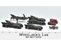 Batman Diecast x8 Micro Batmobile, Batwing, Joker Van, Batmissle ERTL 1989