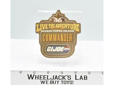Live The Adventure PATCH Iron on Invade Cobra Island 1986 Vintage GI Joe