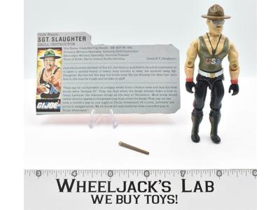 Sgt. Slaughter 100% Complete GI Joe V1 ARAH Vintage Hasbro 1986 Action Figure