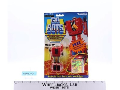 Major Mo Robot Sports Car 1985 Tonka Gobots Vintage Action Figure NEW MOSC #54