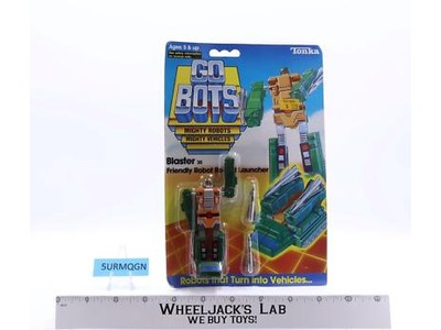 Blaster Robot Rocket Launcher 1984 Tonka Gobots Vintage Figure NEW MOSC Green 35