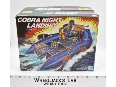 Cobra Night Landing Vehicle 100% Complete W/Box GI Joe 1985 Action Figure