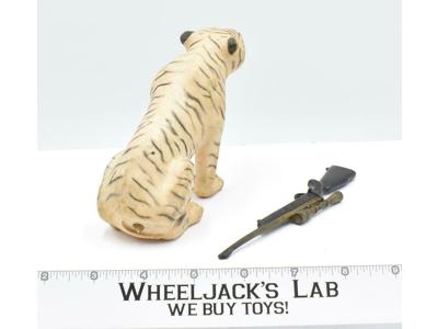 GI Joe White Tiger Hunt Tiger &amp; Rifle Action Figure Set 12" Hasbro 1967 Vintage