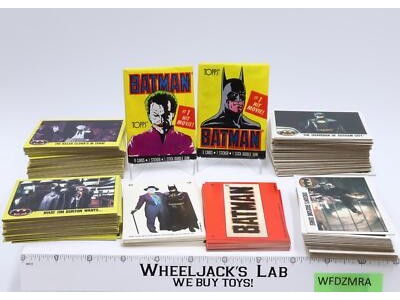 2-SETS Batman Trading Cards  + STICKERS 1989 DC Comics Topps Vintage Ser 1 & 2