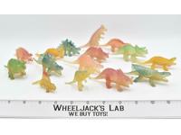 Lot of 15 Glow in the Dark Dinosaurs Toy Action Figure