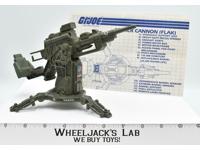FLAK Cannon Complete 1982 GI Joe Hasbro Vintage Action Figure Cobra ARAH