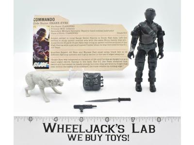 Snake Eyes V2 100% Complete 1985 GI Joe Vintage Hasbro Action Figure