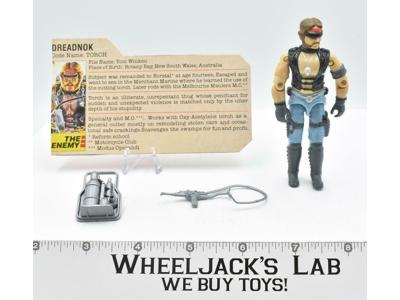 Torch 100% Complete GI Joe V1 ARAH Vintage Hasbro 1985 Action Figure