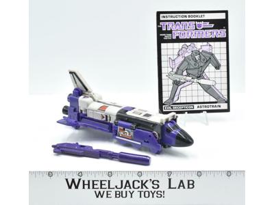 Astrotrain ~ 100% Complete 1985 Hasbro G1 Transformers Action Figure W BOOK