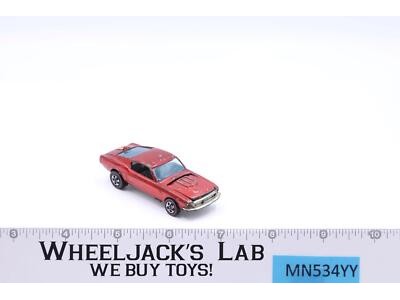 Custom Mustang Red 1967 Redline Hot Wheels Mattel Vintage RL RED Interior