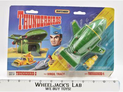 Thunderbird 2 6" Diecast With Thunderbird 4 New MOSC Thunderbirds 1994 Matchbox
