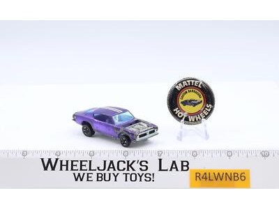 Custom Barracuda Purple 1967 Hot Wheels Mattel Vintage Redline RL w/ Button