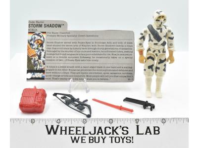 Storm Shadow 100% Complete 1984 GI Joe ARAH Hasbro Vintage Action Figure