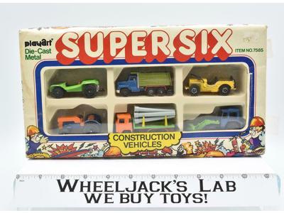 Construction Vehicles Super Six Playart Boxed Set Die-Cast Metal Item No 7585