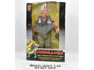 Arnold Schwarzenegger Commando 16" MIB 1985 diamond toymakers Action Figure