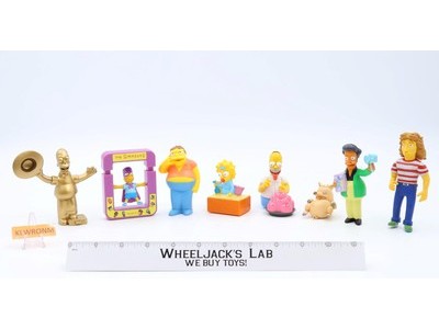 Lot of 8 The Simpsons Action Figures 1990's and 2000's Burger King