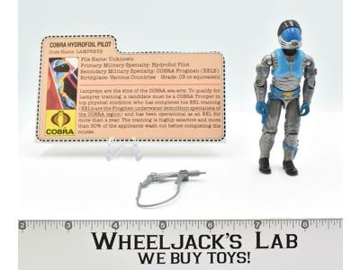 Lampreys V1 100% Complete 1985 GI Joe ARAH Hasbro Vintage Action Figure