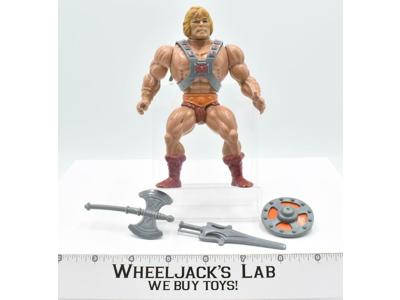 He-Man Soft Head 100% Complete Masters of the Universe MOTU 1982 Mattel