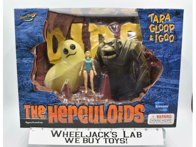 Tara Gloop &amp; Igoo NEW The Herculoids Hanna Barbera Toynami 2003 Action Figures