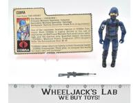 Cobra Soldier V1.5 SWIVEL ARM 100% Complete 1983 GI Joe Vintage Hasbro Figure