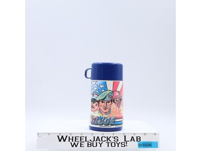 GI Joe Aladdin Plastic Thermos Water Bottle W/Cup 100% Complete 1987 Hasbro