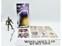 BeetleBorgs Metallix Trading Card Set W/ Figure Chromium Gold 1997 Bandai