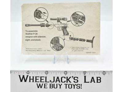 Megatron Action Figure Instruction Assembly Sheet 1984 G1 Vintage Transformers