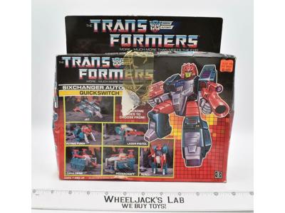 Quickswitch EMPTY BOX 1988 Vintage G1 Transformers Action Figure