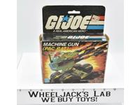 Machine Gun Pac Rat W/Box Complete GI Joe 1983 Action Vehicle Hasbro Vintage