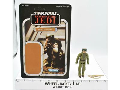 Rebel Commando UNPUNCHED Complete 65 Back ROTJ Star Wars Kenner 1983 NO REPRO