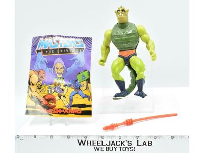 Whiplash Complete 1984 He-man MOTU Mattel Masters of the Universe W/ Comic