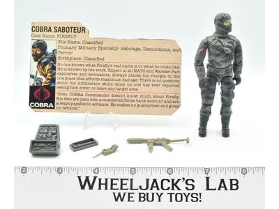 Firefly V1 100% Complete 1984 GI Joe ARAH Hasbro Vintage Action Figure