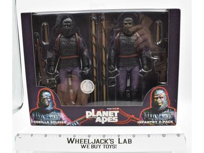 Planet of the Apes Gorilla Soldier Infantry 2-Pack TRU 2014 NECA NEW MISB 2014