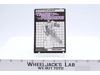 Onslaught Action Figure Vintage Instruction Manual Booklet 1985 G1 Transformers